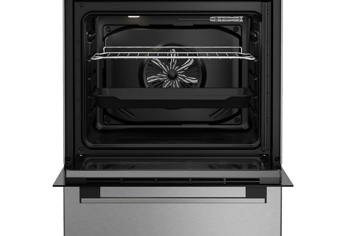 Απεικονίζεται το εσωτερικό της κεραμικής κουζίνας.